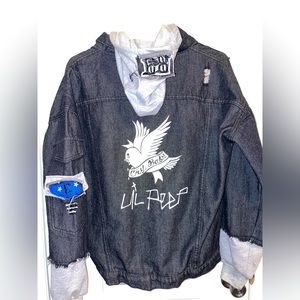 Custom design Lil Peep jean jacket